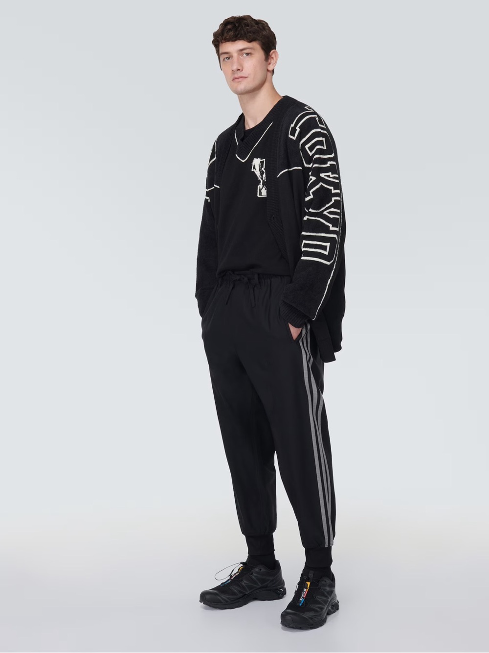 NWT Y-3 Logo Cardigan Tokyo Size L - Picture 2 of 9